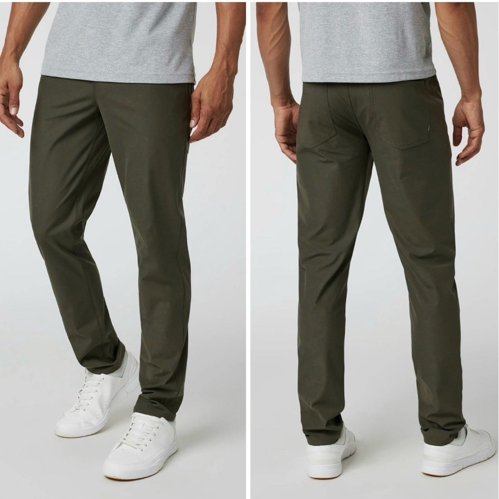 Vuori Olive Green Performance Pants